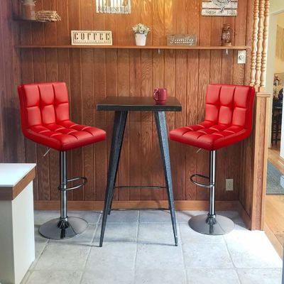 現代のバー家具 ALINUNU 調整可能な高さのバーストールのための回転式PU革椅子