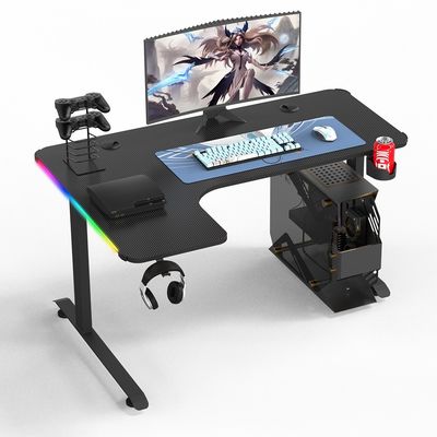 1050*700*115mm 頑丈な文字 L 形ゲームデスク 家庭用オフィス用の高度調整可能