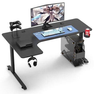 1050*700*115mm 頑丈な文字 L 形ゲームデスク 家庭用オフィス用の高度調整可能