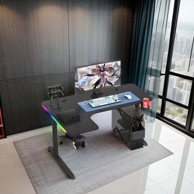 1050*700*115mm 頑丈な文字 L 形ゲームデスク 家庭用オフィス用の高度調整可能