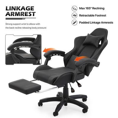 高さ調節可能 エルゴノミック コンピュータ レーシング ビデオ PC 成人のためのカスタムゲームチェア