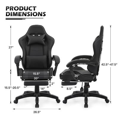 高さ調節可能 エルゴノミック コンピュータ レーシング ビデオ PC 成人のためのカスタムゲームチェア