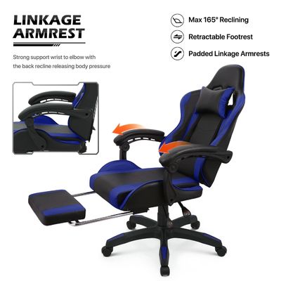 本物の皮 ALINUNU エルゴノミック コンピュータ レーシング ビデオ PC 成人のためのカスタムゲームチェア