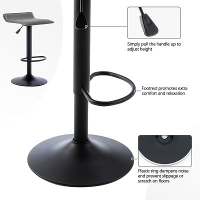一般 モダン スウィーブルバーストール PU レザー エアリフト バーストール 商用家具用