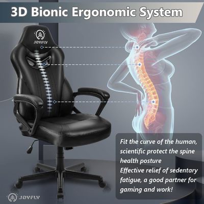 ALINUNU直立腰筋支柱 レースゲームチェア 21&quot;D x 25&quot;W x 43&quot;H