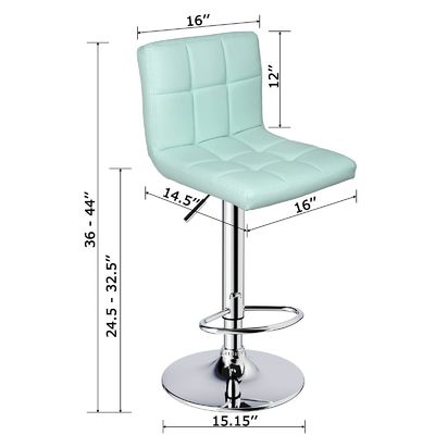 バー家具 バックシートの素材で調節可能な回転バーストール