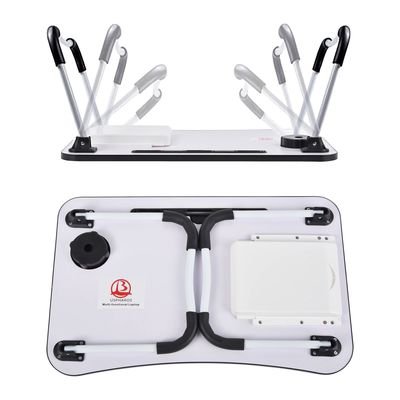 ポータブル 折りたたむラップトップ ベッド テーブル デスク トレイ カップホルダー 15.7&quot;D x 23.6&quot;W x 11&quot;H