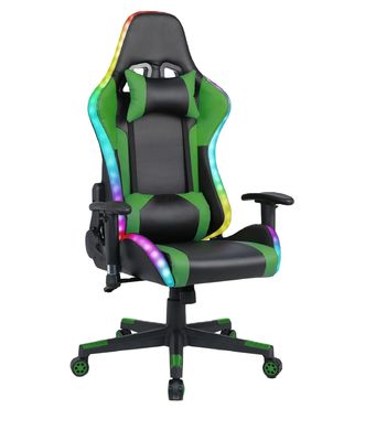 ALINUNU ゲームチェア LEDライトバーとマッサージ機能 アイテム 重さ39.02ポンド