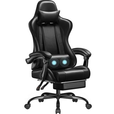 カスタマイズされた色 エルゴノミック ハイバック パソコン マッサージ 足元付きゲームチェア
