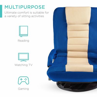 モダンなデザインのALINUNU スピーベルゲームチェア 360度テレビ用 多目的床ローカー