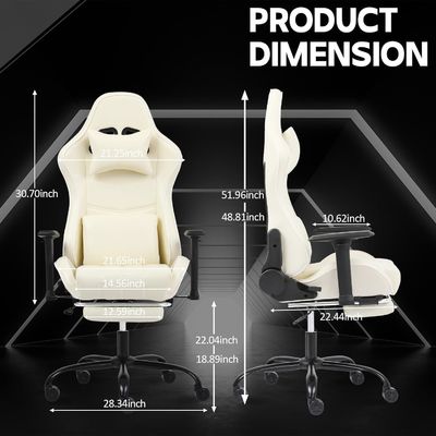 調整可能な高さと足元付きのホームオフィスエルゴノミックゲームチェアをカスタマイズします