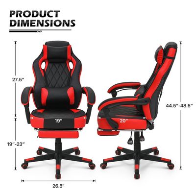 モダン エルゴノミック コンピュータ ゲーミング チェア レーシング スタイル PU レザー チェア ゲーミング 40.79 ポンド