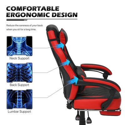 モダン エルゴノミック コンピュータ ゲーミング チェア レーシング スタイル PU レザー チェア ゲーミング 40.79 ポンド