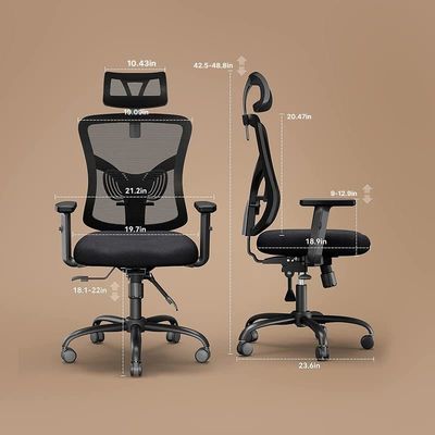 調整可能なアームレストと腰筋サポートの現代デザインの高背筋オフィスチェア