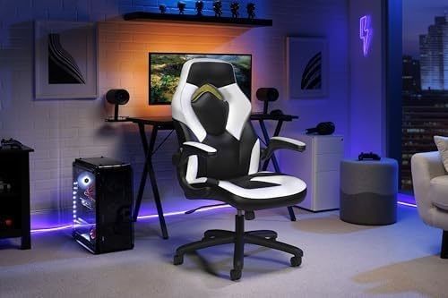 高背筋ゲームチェア 高さ調整 レーシングスタイル 360回転 コンピュータゲームルーム
