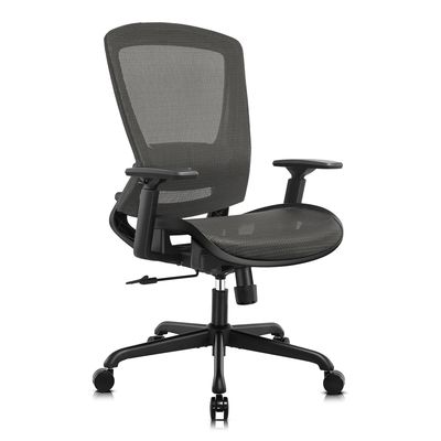 360回転/高度調整/リクライナー メタルメッシュ オフィスチェア エルゴノミック 頑丈なタスクチェア