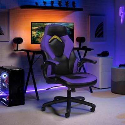 コンピュータゲームルーム エルゴノミック ゲーミングチェア 高背筋 レーシングスタイル 360回転式 PC デスク用