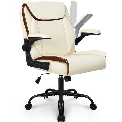 調整可能なバックサポート ホーム オフィスチェア 折りたたむアームレストと回転車輪
