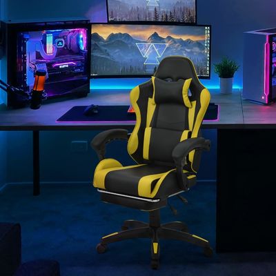 郵便包装 オーダーメイド カラー コンピュータ ゲーム チェア ヘッドレスト と 腰帯 サポート