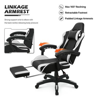 オーダーメイド OEM ODM スワイベルチェア ALINUNU コンピュータゲームチェア ヘッドレストと腰部