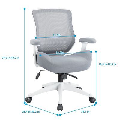 エルゴノミックなオフィスチェア,高度調整 25.4&quot;D x 28.1&quot;W x 37&quot;H