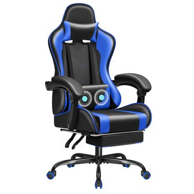 人造革のレースゲームチェア,マッサージ用腰筋支柱と360回転シート