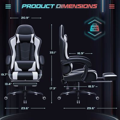 マッサージ用腰筋支柱と360回転シート 18.5&quot;D x 23.61&quot;W x 50.4&quot;H