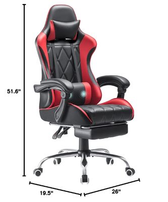 コンピュータゲームルーム マッサージ用腰筋サポートとエルゴノミックハイバックデザインの回転椅子