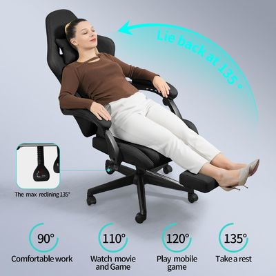 エルゴノミック 調整可能な デスク パソコン ゲーム チェア 足の裏付け マッサージ カスタマイズされた色