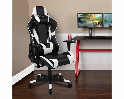 オフィス エルゴノミック パソコン PC ゲームチェア 360回転/高度調整/リクルイナー機能