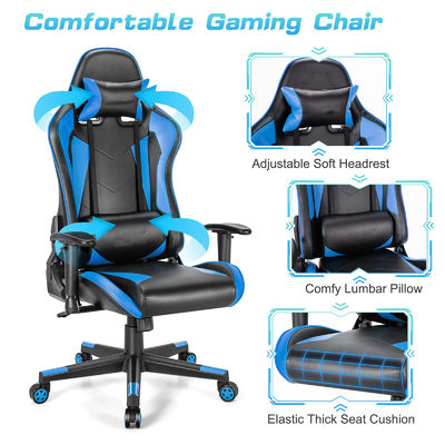 近代的なエルゴノミックレースゲームチェア 腰筋支柱 29.9&quot;D x 29.9&quot;W x 49.6&quot;H