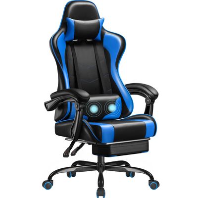 ALINUNU ビデオ レーシング ゲーミング チェア 旋回シートとヘッドレスト エルゴノミック コンピュータ チェア