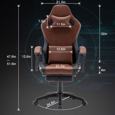 スピーベルチェア ALINUNU ヘッドレストと腰筋支柱付き エルゴノミックコンピュータゲームチェア