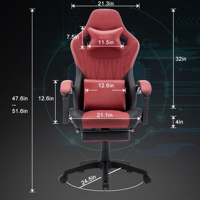 スピーベルチェア ALINUNU ヘッドレストと腰筋支柱付き エルゴノミックコンピュータゲームチェア