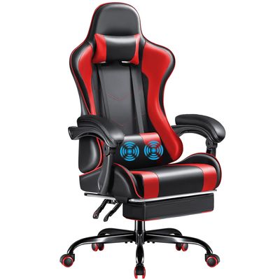 モダンデザイン レーシング コンピュータ ビデオゲーム 椅子 足の裏付けとマッサージ 腰の支え