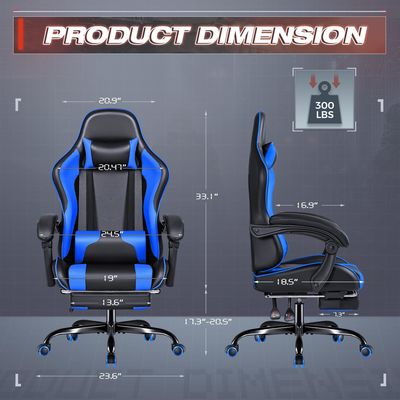 OEM ODM レーシング コンピュータ ビデオ ゲーム チェア パーソナライズされた色で足元と頭元