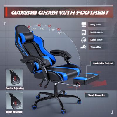 OEM ODM レーシング コンピュータ ビデオ ゲーム チェア パーソナライズされた色で足元と頭元