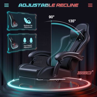 マッサージ 腰筋支柱 遊戯椅子 360回転座席 18.5&quot;D x 23.61&quot;W x 50.4&quot;H