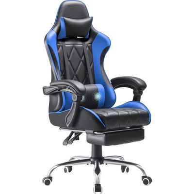 パーソナライズされた色 エルゴノミックビデオゲームチェア 足のリストとマッサージ 腰筋サポート