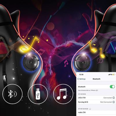 モダンスタイル ALINUNU RGBゲームチェア 360回転機能とマッサージ機能