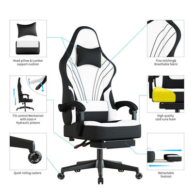 ホーム オフィス 足元付きゲームチェア 製品寸法 25&quot;D x 23&quot;W x 53&quot;H