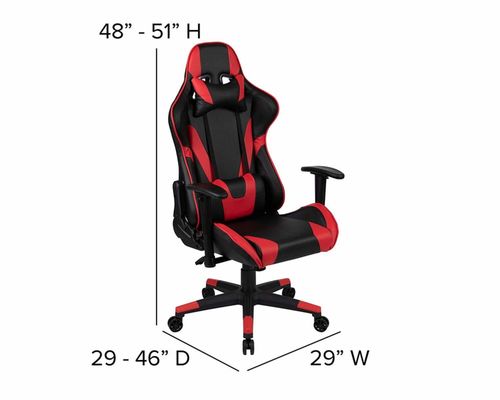 レースゲームチェア エルゴノミックなデザインと 29&quot;D x 29&quot;W x 48&quot;H の製品寸法