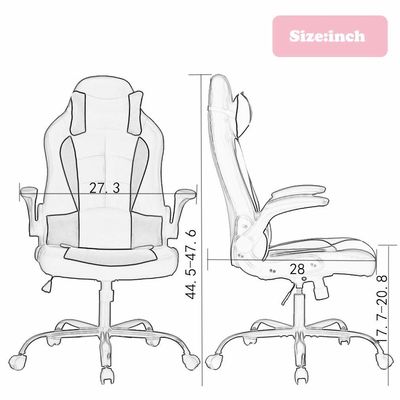 ALINUNU PC レーシングゲームチェア スピールチェア 偽革 シート 素材タイプ 大人向け