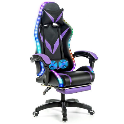 郵便包装 マッサージとLEDライト付き エルゴノミックなRGBゲームチェア 旋回チェアスタイル