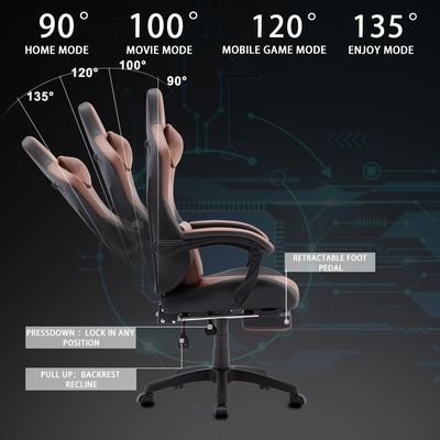 スピールチェア ALINUNU 高背筋ゲームチェア 革のデスクトップチェア レーシング エグゼクティブ エルゴノミック