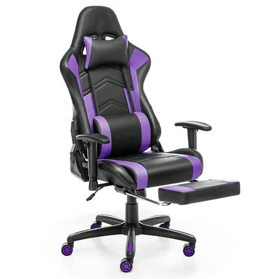 直立ハイバック エルゴノミックゲームチェア 足すり座り 調整可能なコンピュータレーシングチェア