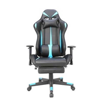 黒と青 本物の真皮 ロッカーゲームチェア オフィス家具