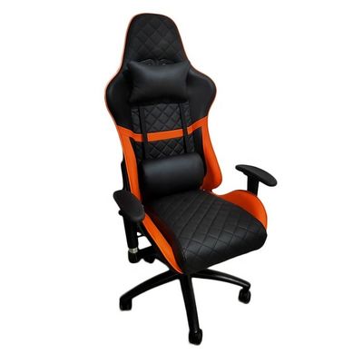 調整可能な回転式高背オフィスチェア ゲーマー レーシングスタイル レザー モダンチェア