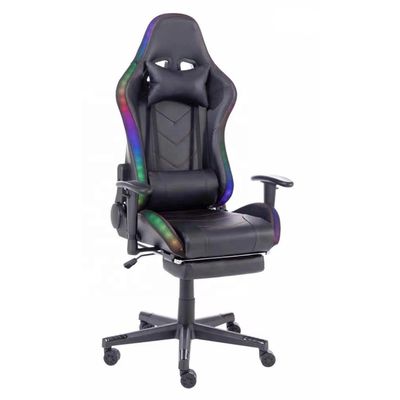 座席高さ 54cm 調整可能な腕前 レッシング LEDライト RGB ゲームチェア カスタムロゴ付き