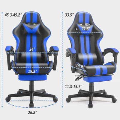 ヘッドレストと腰筋のサポートのエルゴノミックレーススタイルのゲームチェア 300ポンド容量
